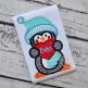Penguin Holding Heart Boy Applique | Machine Embroidery Designs by JuJu