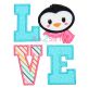 Penguin LOVE Applique | Machine Embroidery Designs by JuJu