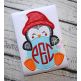 Penguin Peeker Boy Applique | Machine Embroidery Designs by JuJu