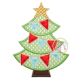 Christmas Tree Pennant Applique | Machine Embroidery Designs by JuJu