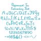Peppermint Tea Embroidery Font | Machine Embroidery Designs by JuJu