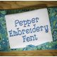 Pepper Embroidery Font Machine Embroidery Designs by JuJu