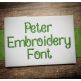 Peter Embroidery Font Machine Embroidery Designs by JuJu