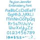 Peyton Jennifer Embroidery Font | Machine Embroidery Designs by JuJu