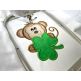 Shamrock Monkey Boy Applique | Machine Embroidery Designs by JuJu