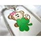 Shamrock Monkey Girl Applique | Machine Embroidery Designs by JuJu