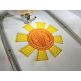 Sunshine Monogram Frame | Machine Embroidery Designs by JuJu
