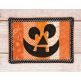 In The Hoop Pieced Pumpkin Mug Rug | Machine Embroidery Designs by JuJu