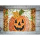 In The Hoop Big Pumpkin Mug Rug | Machine Embroidery Designs by JuJu