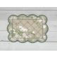 ITH Satin Quilted Scallop Mug Rugs | Machine Embroidery Designs by JuJu