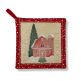 ITH Christmas Barn Pot Holder | Machine Embroidery Designs by JuJu