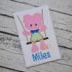 Piggy in the Swing Boy Applique | Machine Embroidery Designs by JuJu