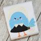 Pilgrim Bird Girl Applique | Machine Embroidery Designs by JuJu