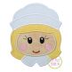 Pilgrim Head Girl Applique | Machine Embroidery Designs by JuJu