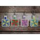 ITH Snap Tab Key Fob Pinwheel 1 Quilt Block | Machine Embroidery Designs by JuJu