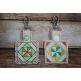 ITH Snap Tab Key Fob Pinwheel 2 Quilt Block | Machine Embroidery Designs by JuJu