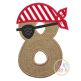 Pirate Numbers Set Applique