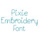 Pixie Embroidery Font