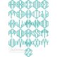 Point Monogram Large Embroidery Font | Machine Embroidery Designs by JuJu