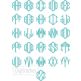 Point Monogram Small Embroidery Font | Machine Embroidery Designs by JuJu