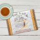 ITH Positivitea Mug Rug | Machine Embroidery Designs by JuJu
