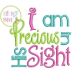 I am Precious in His Sight Embroidery Design | Machine Embroidery Designs by JuJu
