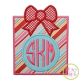 Christmas Present Monogram Applique Frame | Machine Embroidery Designs by JuJu