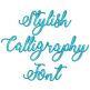 Stylish Calligraphy Embroidery Font Machine Embroidery Designs by JuJu