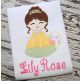 Princess Applique | Machine Embroidery Designs by JuJu