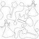 Princess End-to-End Quilting | Machine Embroidery Designs by JuJu