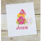 Princess Cone Monogram Peeker Applique | Machine Embroidery Designs by JuJu