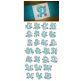 Princess Crown Applique Alphabet Machine Embroidery Designs by JuJu
