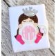 Princess Crown Monogram Peeker Applique | Machine Embroidery Designs by JuJu