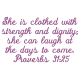 Proverbs 31:25