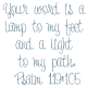 Psalm 119:105 4x4