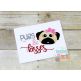 Pugs And Kisses Girl | Machine Embroidery Designs by JuJu