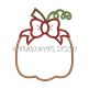 Pumpkin Bow Applique | Machine Embroidery Designs by JuJu