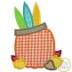 Pumpkin with Headdress Applique | Machine Embroidery Designs by JuJu