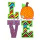 Pumpkin LOVE Applique | Machine Embroidery Designs by JuJu