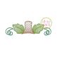 Pumpkin Monogram Topper Sketch Embroidery | Machine Embroidery Designs by JuJu