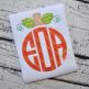 Pumpkin Monogram Topper ZigZag Applique | Machine Embroidery Designs by JuJu