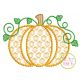 Pumpkin Motif Embroidery | Machine Embroidery Designs by JuJu