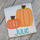 Pumpkin Pair Applique | Machine Embroidery Designs by JuJu