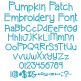 Pumpkin Patch Embroidery Font | Machine Embroidery Designs by JuJu
