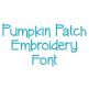 Pumpkin Patch Embroidery Font | Machine Embroidery Designs by JuJu