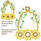 Pumpkin Sunflowers Applique | Machine Embroidery Designs by JuJu