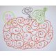 Pumpkin Swirls Bean Embroidery | Machine Embroidery Designs by JuJu
