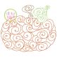 Pumpkin Swirls Bean Embroidery | Machine Embroidery Designs by JuJu