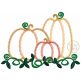 Pumpkin Trio 2 Zig Zag Applique | Machine Embroidery Designs by JuJu