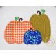 Pumpkin Trio 2 Zig Zag Applique | Machine Embroidery Designs by JuJu